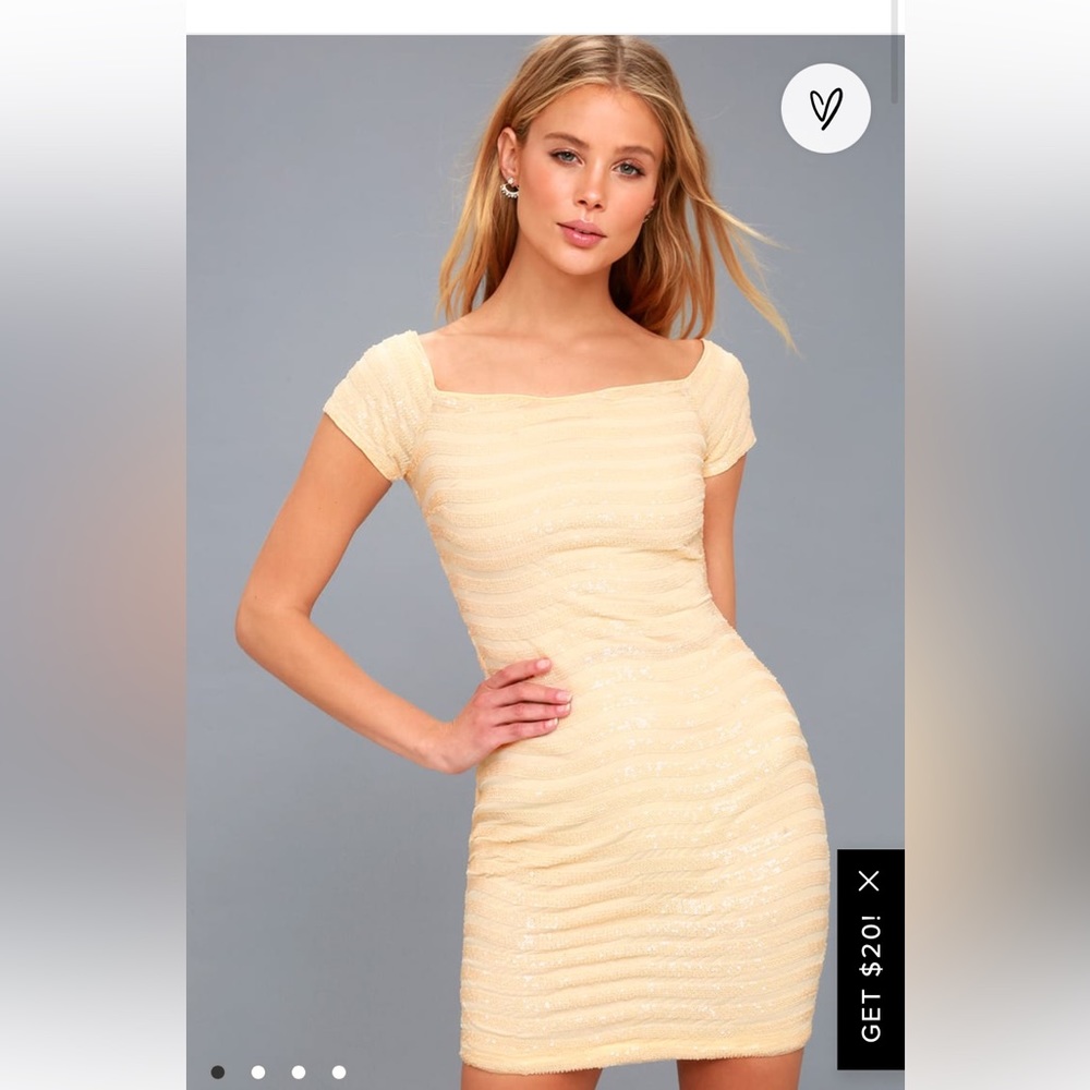 Lulu’s Dress size M cream